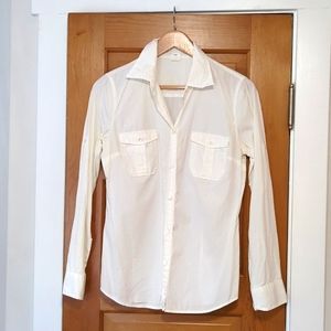 Women's White Button Down